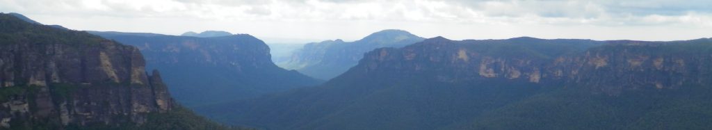 View from Govett's Leap lookout at Blackheath