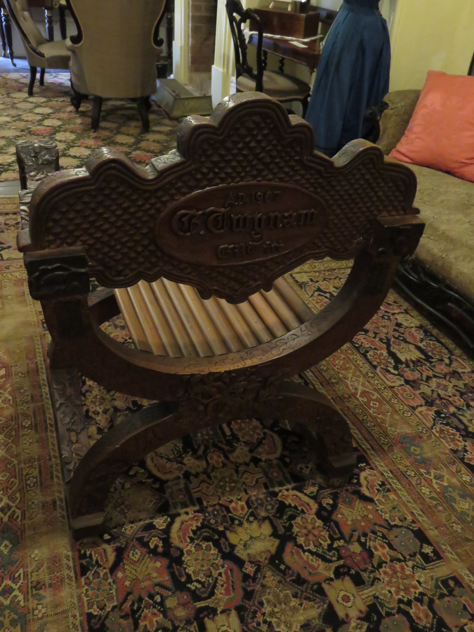 Carved chair, Riversdale