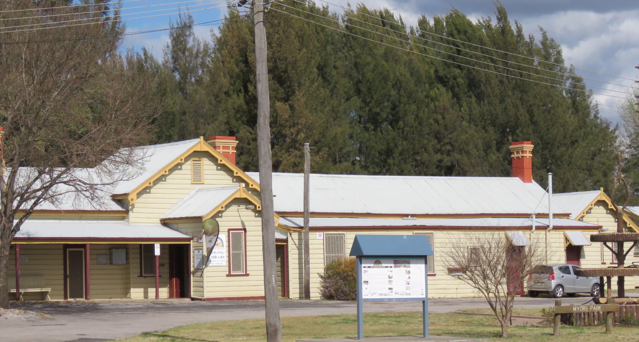 Molong Railway Station, now a library