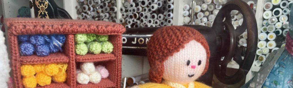 Craft display in shop window