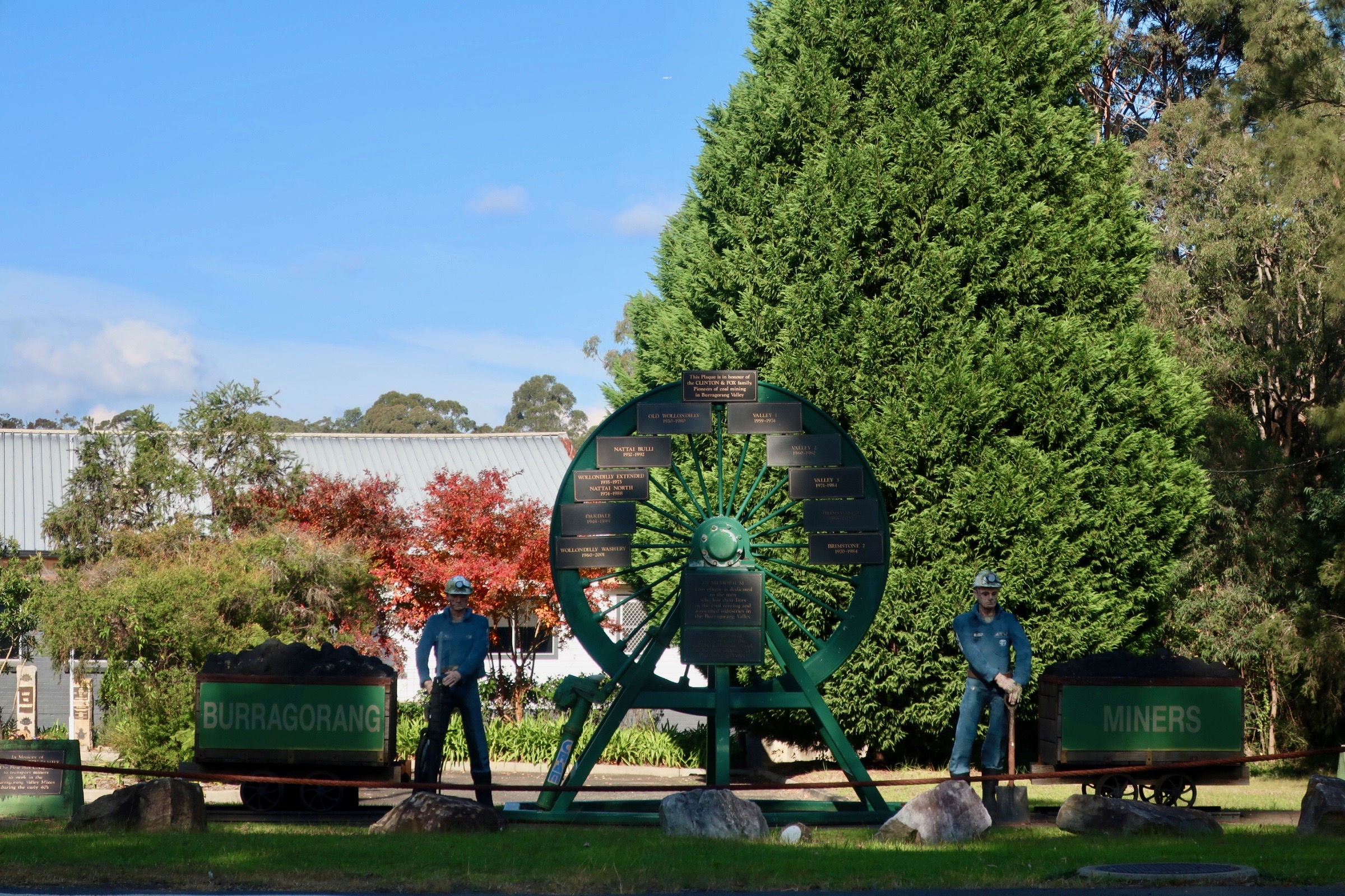 Memorial to Burragorang Miners