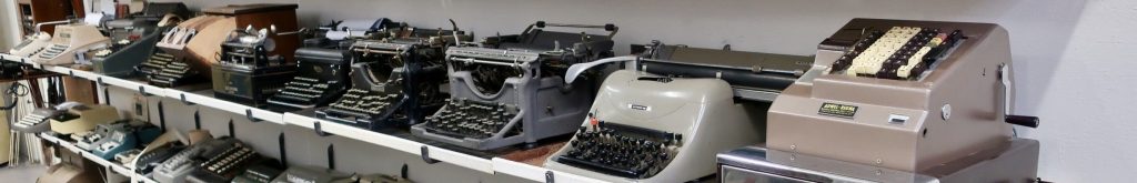 Old typewriters at the Kandos Industrial Museum