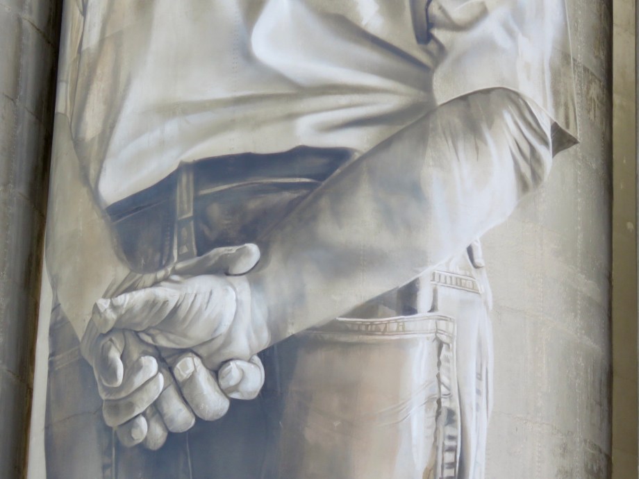 Detail from Portland silos - Guido Van Helton