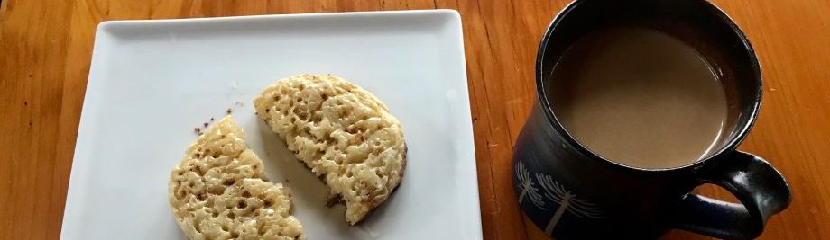 Crumpet and coffee