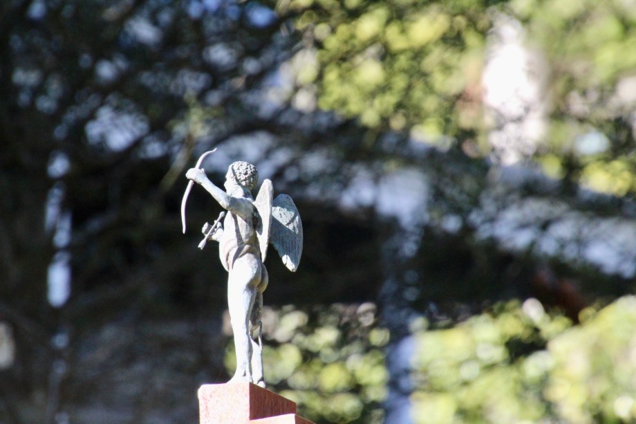 Cupid in the winter sunshine