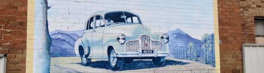 Holden car sign at Portland