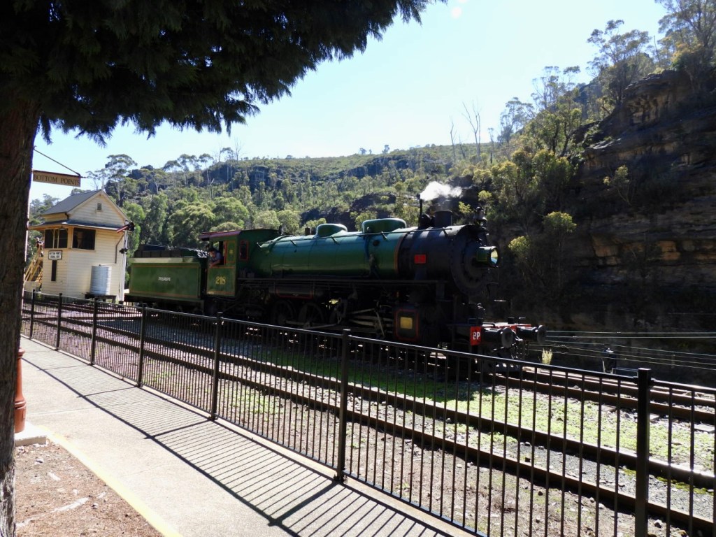 Locomotive 218 at Bottom Points Station
