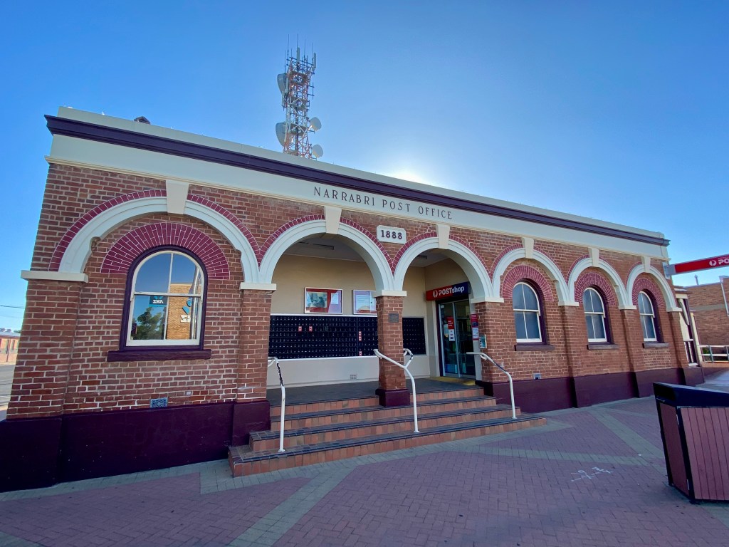 Narrabri Post Office, circa 1888